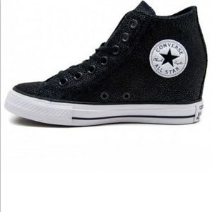 Brand New Water Droplet Style Wedge Converse Shoes “stingray style”
